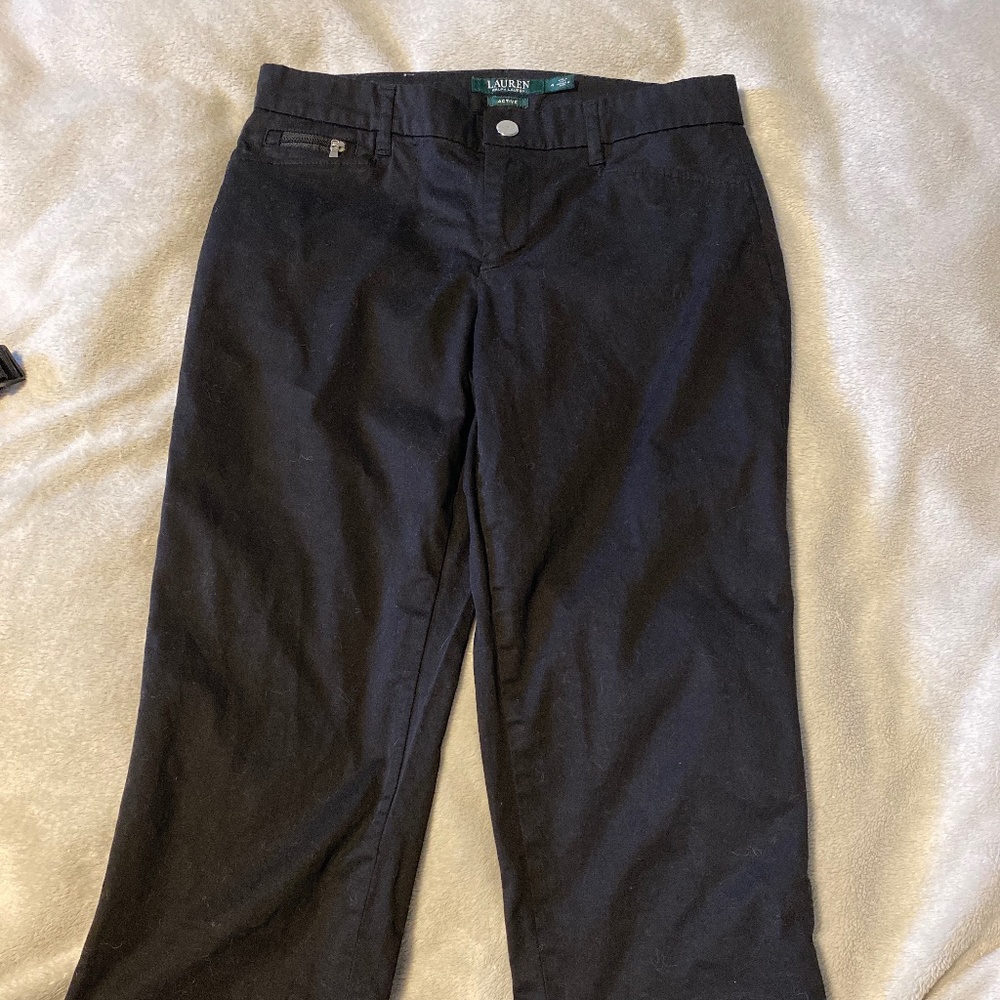 Ralph Lauren Active black capris pants size 4